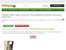 Tablet Screenshot of p1repair.com